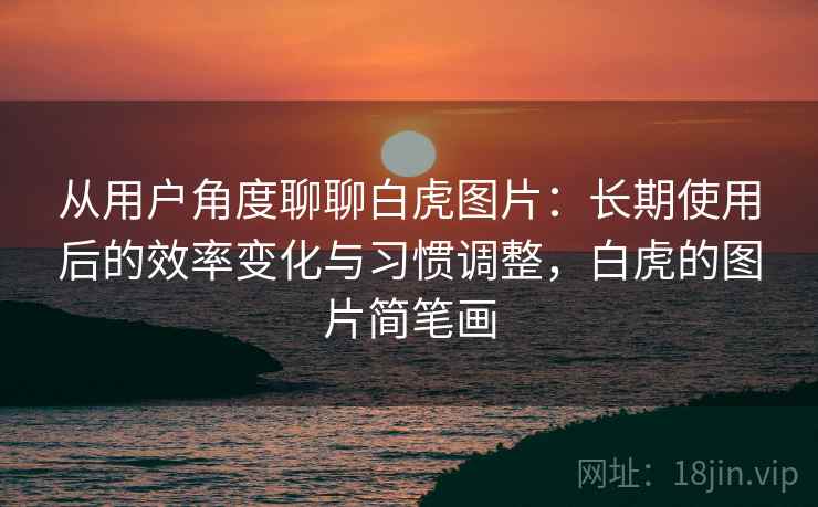 从用户角度聊聊白虎图片：长期使用后的效率变化与习惯调整，白虎的图片简笔画