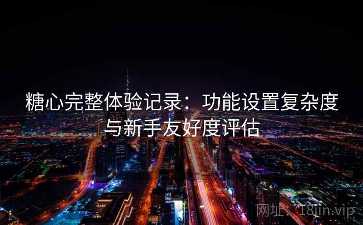 糖心完整体验记录：功能设置复杂度与新手友好度评估