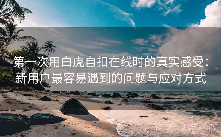 第一次用白虎自扣在线时的真实感受:新用户最容易遇到的问题与应对方式 第一次用白虎自扣在线时的真实感受:新用户最容易遇到的问题与应对方式