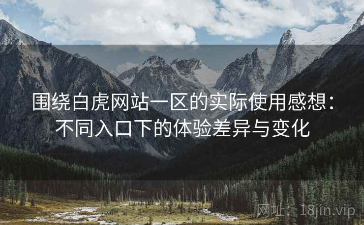 围绕白虎网站一区的实际使用感想:不同入口下的体验差异与变化 围绕白虎网站一区的实际使用感想:不同入口下的体验差异与变化