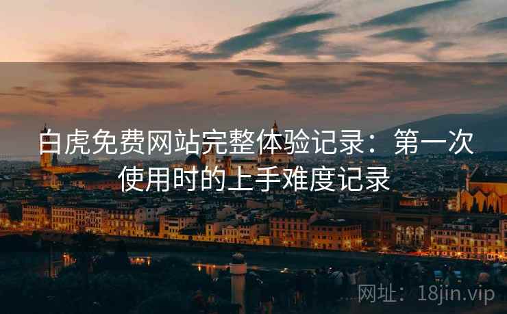 白虎免费网站完整体验记录:第一次使用时的上手难度记录 白虎免费网站完整体验记录:第一次使用时的上手难度记录