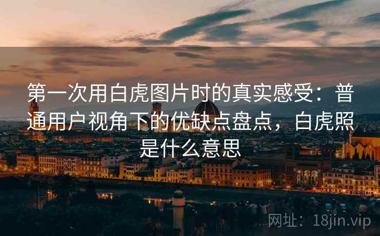 第一次用白虎图片时的真实感受:普通用户视角下的优缺点盘点,白虎照是什么意思 第一次用白虎图片时的真实感受:普通用户视角下的优缺点盘点,白虎照是什么意思